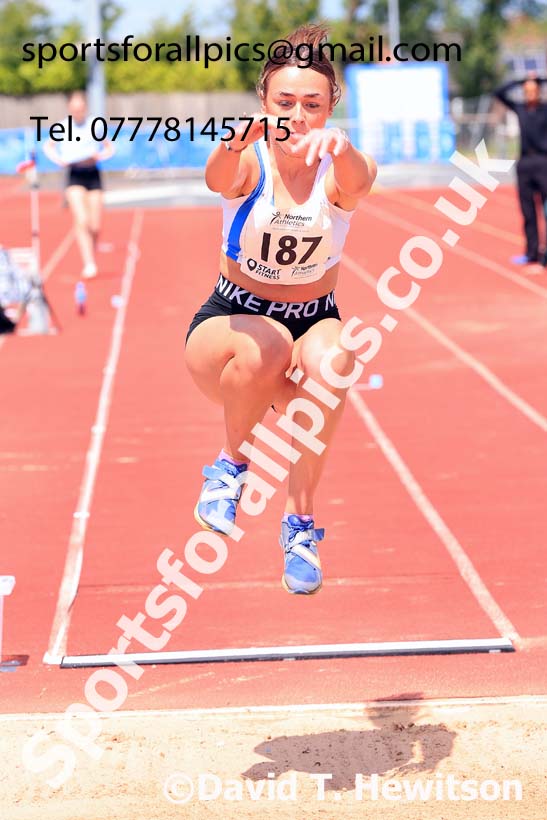 Womens Under-20s long jump, 2024 Northern Senior and Under-20s Track and Field Champs, Middlesbrough.  Photo: David T. Hewitson/Sports for All Pics